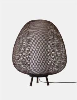 Ay Illuminate Vloerlamp Twiggy Egg Bruin Bamboe ø60cm