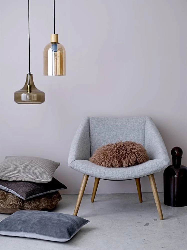 Bloomingville Hanglamp Bruin Glas 2 Bloomingville Hanglamp Bruin Glas - Afbeelding 2