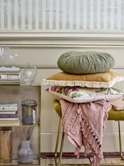 Bloomingville Plaid Katoen - Rose -Decoratieve Artikelen Winkel bloomingville plaid katoen rose 3