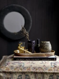 Bloomingville Spiegel Katoen - Grijs 5 Bloomingville Spiegel Katoen - Grijs -Decoratieve Artikelen Winkel bloomingville spiegel katoen grijs 2