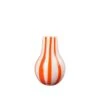 Broste Copenhagen Ada Vaas Stripe Pumpkin Orange Ø23,5cm - 14485060