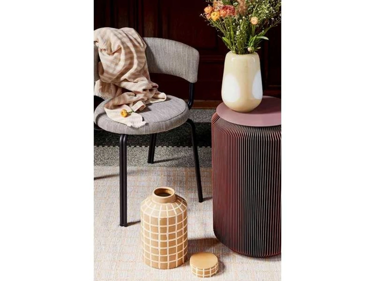 Broste Copenhagen Frankie Plaid - Bruin 2 Broste Copenhagen Frankie Plaid - Bruin - Afbeelding 2