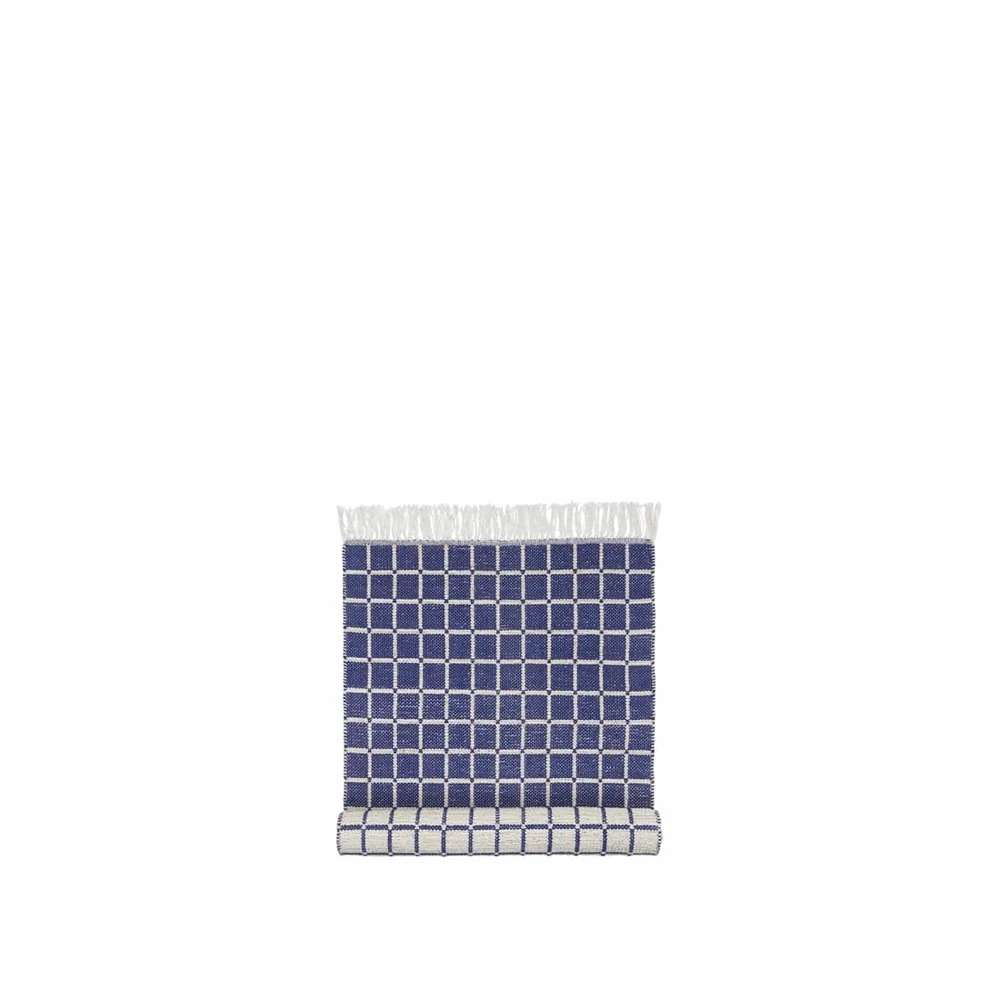 Broste Copenhagen Henny Vloerkleed Blauw 70x140cm - 70070334 1 Broste Copenhagen Henny Vloerkleed Blauw 70x140cm - 70070334
