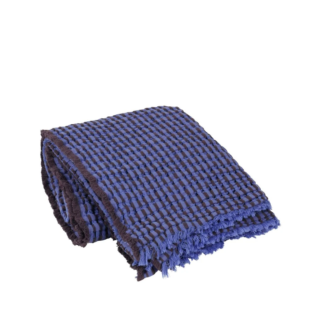 Broste Copenhagen Linda Plaid Blauw - 130x180cm 1 Broste Copenhagen Linda Plaid Blauw - 130x180cm