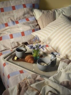 Broste Copenhagen Tide Plaid Caramel - 50030258 -Decoratieve Artikelen Winkel broste copenhagen tide plaid caramel 50030258 2