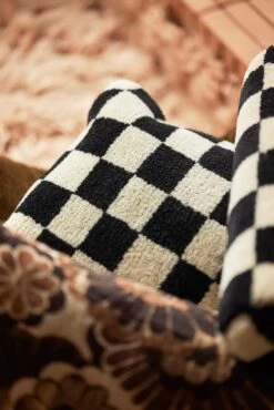 HKliving Black And White Statement Kussen - TKU2165 -Decoratieve Artikelen Winkel hkliving black and white statement kussen tku2165 7