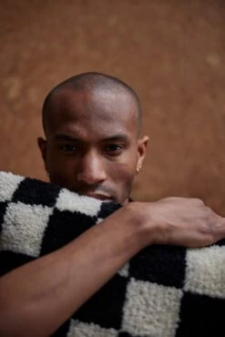 HKliving Black And White Statement Kussen - TKU2165 -Decoratieve Artikelen Winkel hkliving black and white statement kussen tku2165 8