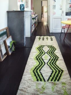HKliving Geknoopt Vloerkleed Runner Neon Groen 80x370cm - TTK3090 -Decoratieve Artikelen Winkel hkliving geknoopt vloerkleed runner neon groen 80x 6