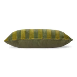 HKliving Gestreept Velvet Kussen -groen/camo 30x50cm 5 HKliving Gestreept Velvet Kussen -groen/camo 30x50cm -Decoratieve Artikelen Winkel hkliving gestreept velvet kussen groen camo 30x50c 2