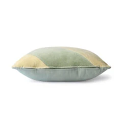 HKliving Gestreept Velvet Kussen - Mint/groen 45x45cm 5 HKliving Gestreept Velvet Kussen - Mint/groen 45x45cm -Decoratieve Artikelen Winkel hkliving gestreept velvet kussen mint groen 45x45c 2