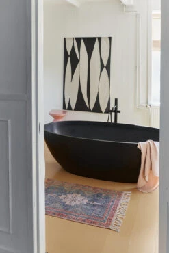 HKliving Printed Badmat - Rood/blauw 5 HKliving Printed Badmat - Rood/blauw -Decoratieve Artikelen Winkel hkliving printed badmat rood blauw 2