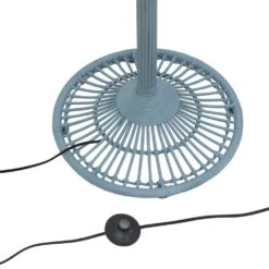 HKliving Wicker Palm Vloerlamp - Grijs/blauw -Decoratieve Artikelen Winkel hkliving wicker palm vloerlamp grijs blauw 3