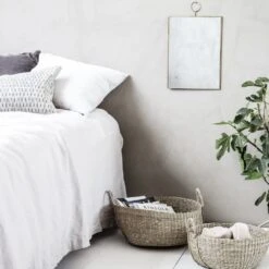 House Doctor Carry Mand Naturel - Set Van Drie -Decoratieve Artikelen Winkel house doctor carry mand naturel set van drie 3