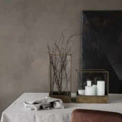 House Doctor Plant Display Box - Antiek Messing -Decoratieve Artikelen Winkel house doctor plant display box antiek messing 3