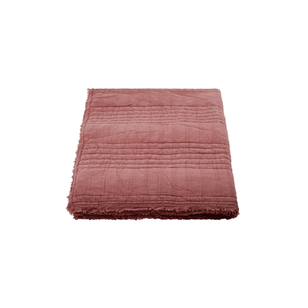 House Doctor Ruffle Plaid Dusty Berry- 261130001 1 House Doctor Ruffle Plaid Dusty Berry- 261130001