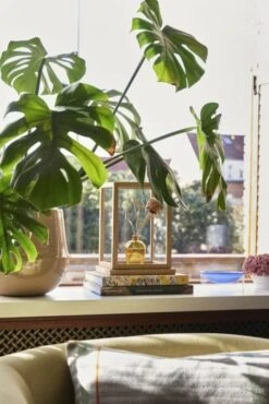 Hubsch Keramieken Bloempotten Zand - Set Van 2 Stuks -Decoratieve Artikelen Winkel hubsch keramieken bloempotten zand set van 2 stuks 2