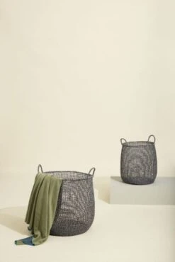 Hubsch Mist Manden Set Van 2 Stuks - 511501 -Decoratieve Artikelen Winkel hubsch mist manden set van 2 stuks 511501 3