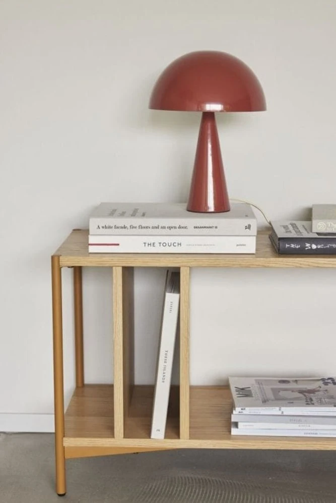 Hubsch Mush Tafellamp Mini Maroon - 991681 2 Hubsch Mush Tafellamp Mini Maroon - 991681 - Afbeelding 2