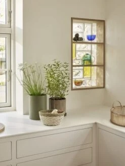 Hubsch Palm Manden Set Van 2 Stuks - 821505 -Decoratieve Artikelen Winkel hubsch palm manden set van 2 stuks 821505 2