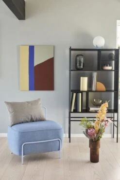 Hubsch Tafellamp Glas - Opal/blauw -Decoratieve Artikelen Winkel hubsch tafellamp glas opal blauw 3