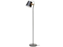 Decoratieve Artikelen Winkel 30 Hubsch Vloerlamp Zwart Messing 25x36xh140cm