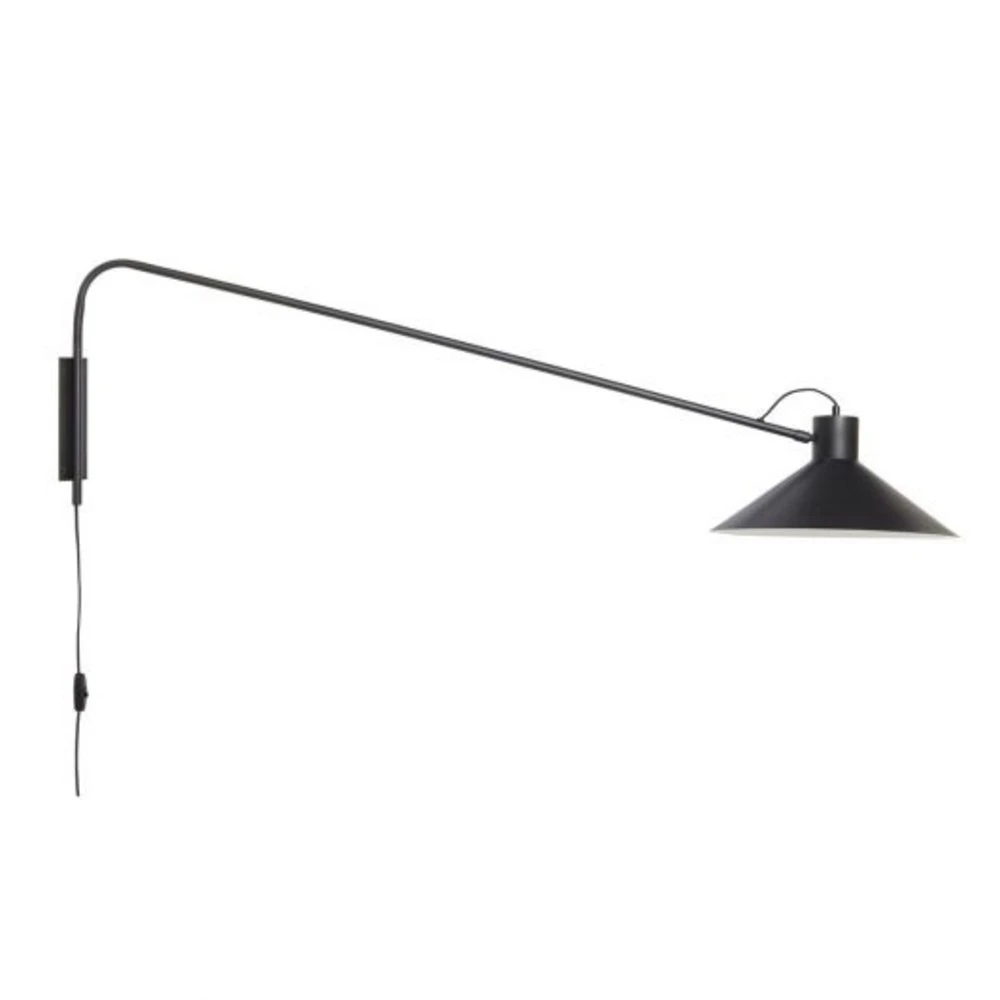 Hubsch Wandlamp Ijzer - Zwart 1 Hubsch Wandlamp Ijzer - Zwart