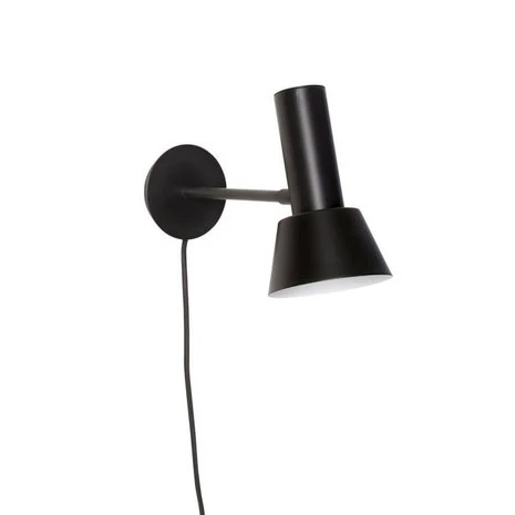 Hubsch Wandlamp Metaal Zwart 2 Hubsch Wandlamp Metaal Zwart - Afbeelding 2