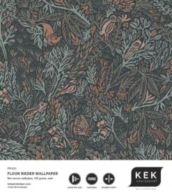 KEK Amsterdam Botanisch Patroon Behang 100x280cm FR-021 10 KEK Amsterdam Botanisch Patroon Behang 100x280cm FR-021 -Decoratieve Artikelen Winkel kek amsterdam botanisch patroon behang 100x280cm f 4