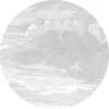 KEK Amsterdam Engraved Clouds Cirkelbehang CK-057 - ø190cm -
