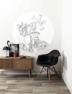 KEK Amsterdam Engraved Flowers Behangcirkel SC-059 - ø142,5cm -Decoratieve Artikelen Winkel kek amsterdam engraved flowers behangcirkel sc 059 2
