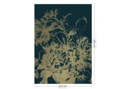 KEK Amsterdam Engraved Flowers Goud Behang MW-013 - 200x280cm