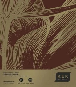 KEK Amsterdam Engraved Flowers Goud Behang MW-026 - 300x280cm -Decoratieve Artikelen Winkel kek amsterdam engraved flowers goud behang mw 026 2