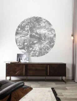 KEK Amsterdam Engraved Landscapes Cirkelbehang CK-045 - ø190cm -Decoratieve Artikelen Winkel kek amsterdam engraved landscapes cirkelbehang ck 4