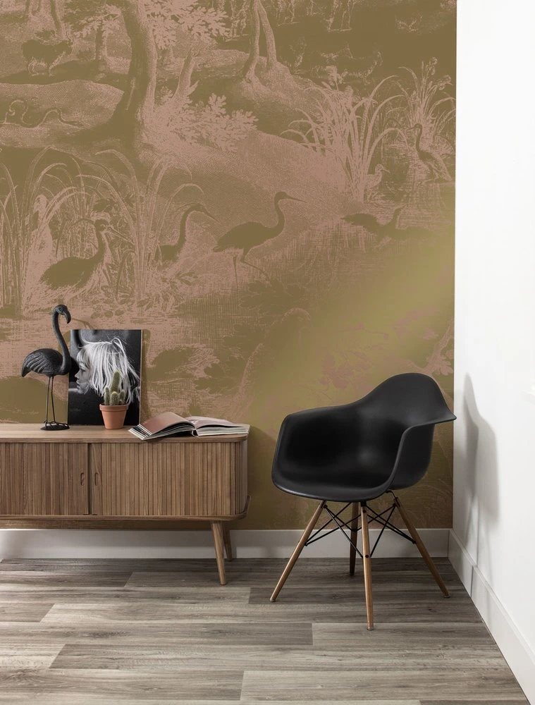 KEK Amsterdam Engraved Landscapes Goud Behang MW-037 - 200x280cm 2 KEK Amsterdam Engraved Landscapes Goud Behang MW-037 - 200x280cm - Afbeelding 2