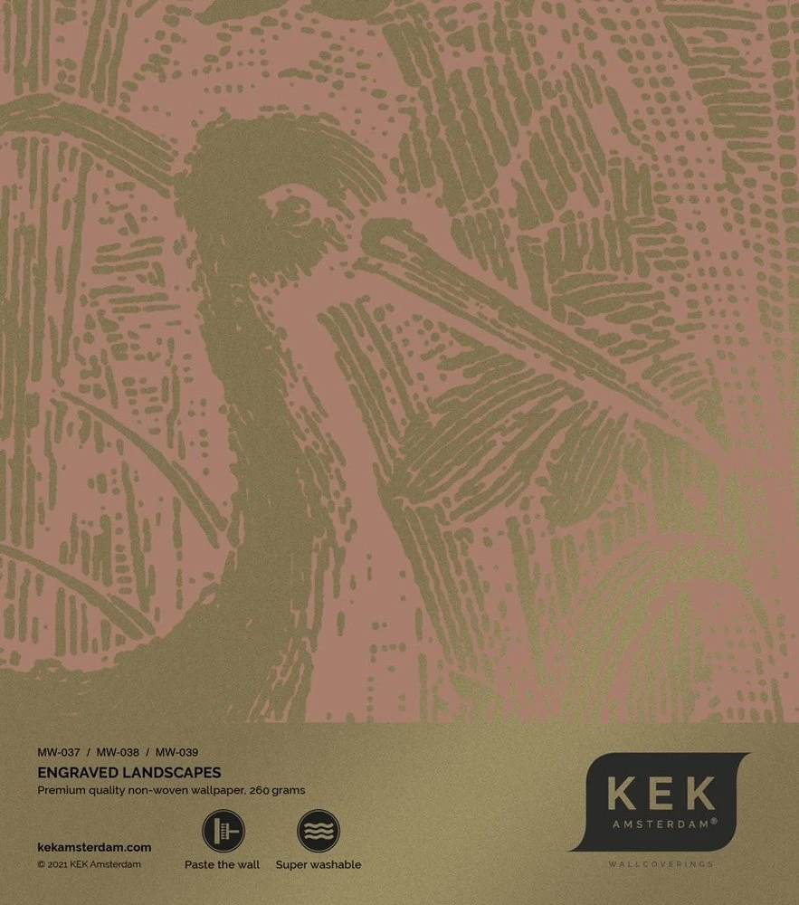 KEK Amsterdam Engraved Landscapes Goud Behang MW-037 - 200x280cm 3 KEK Amsterdam Engraved Landscapes Goud Behang MW-037 - 200x280cm - Afbeelding 3
