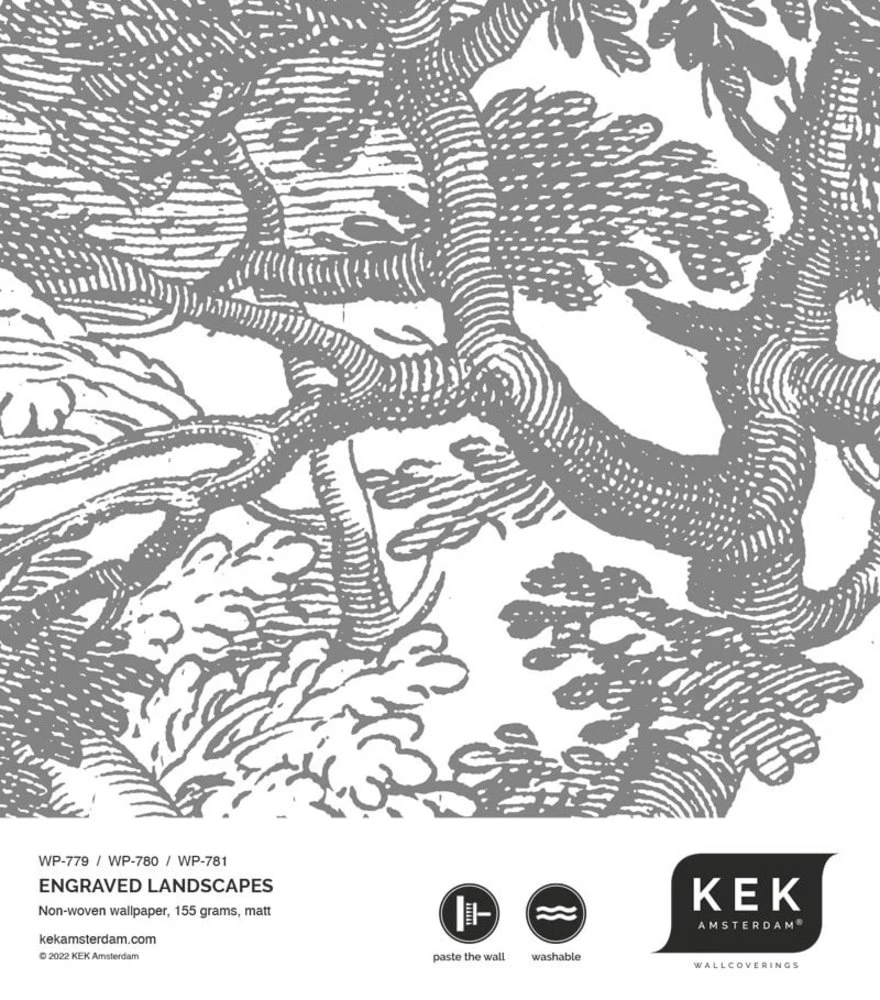 KEK Amsterdam Engraved Landschappen Behang Grijs WP-780 300x280cm 3 KEK Amsterdam Engraved Landschappen Behang Grijs WP-780 300x280cm - Afbeelding 3