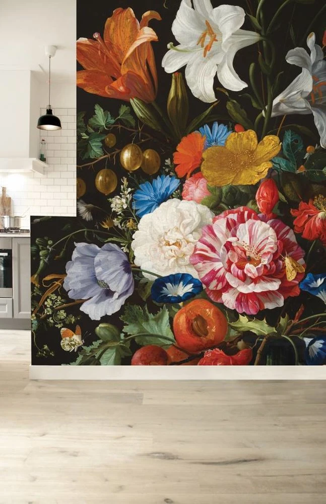 KEK Amsterdam Golden Age Flowers 6 Bloemen Behang 2 KEK Amsterdam Golden Age Flowers 6 Bloemen Behang - Afbeelding 2