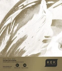 KEK Amsterdam Golden Age Flowers Goud Behang MW-049 - 200x280cm -Decoratieve Artikelen Winkel kek amsterdam golden age flowers goud behang mw 04 2