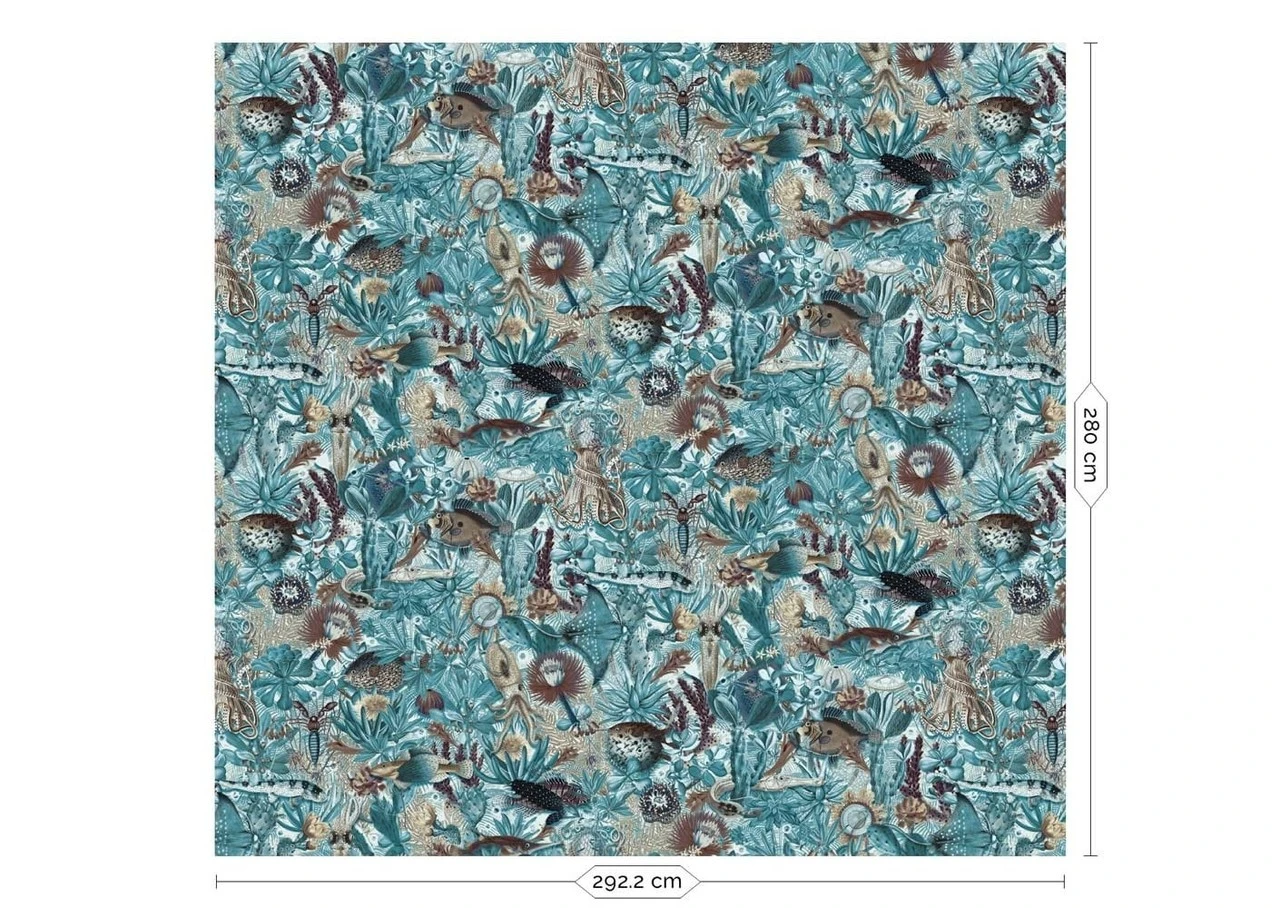 KEK Amsterdam Underwater Jungle Fotobehang WP-690 - 292,2 X 280 Cm 1 KEK Amsterdam Underwater Jungle Fotobehang WP-690 - 292,2 X 280 Cm