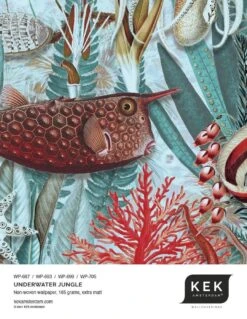 KEK Amsterdam Underwater Jungle Fotobehang WP-699 - 389,6 X 280 Cm -Decoratieve Artikelen Winkel kek amsterdam underwater jungle fotobehang wp 699 5