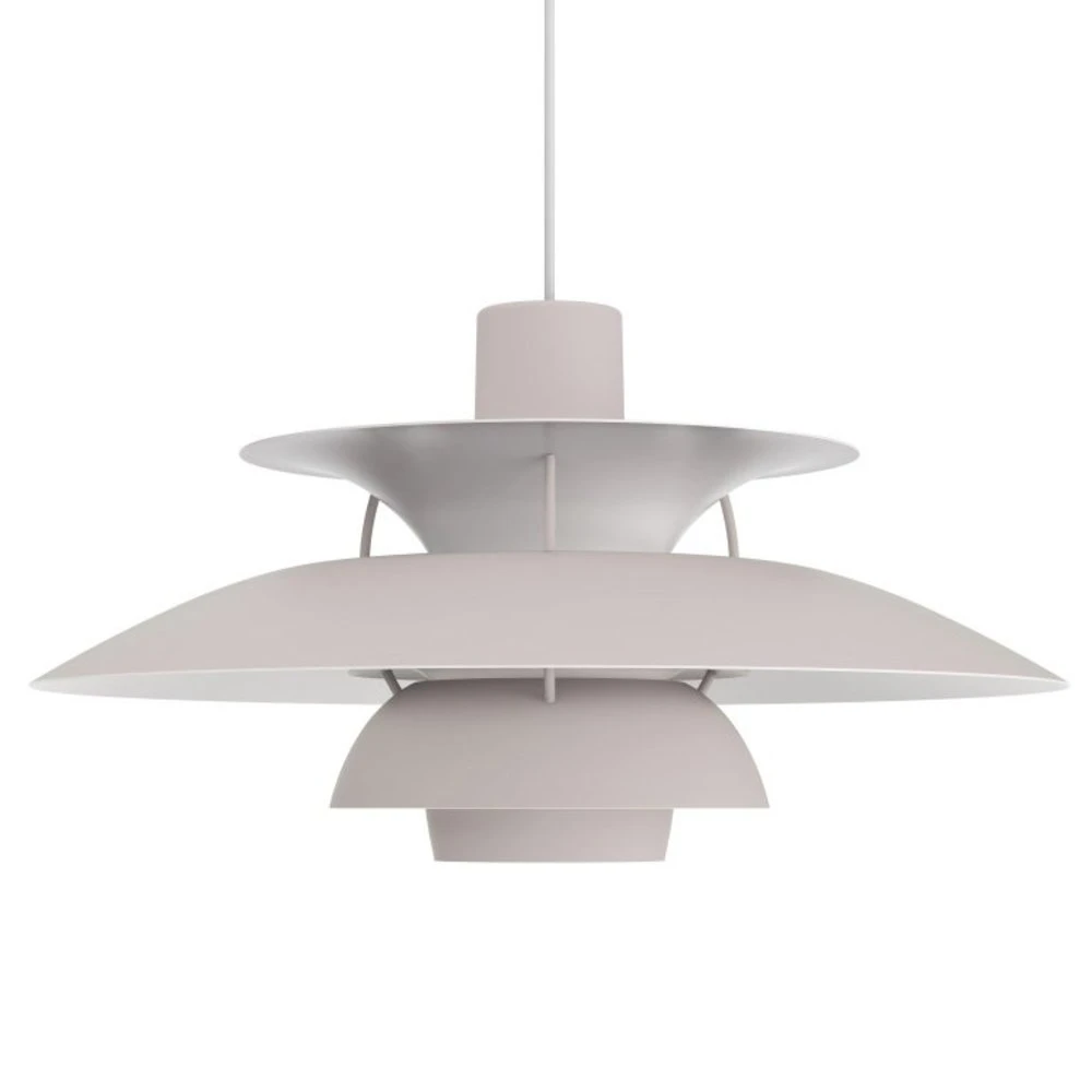 Louis Poulsen PH 5 Hanglamp Monochrome Oyster Grey - 5741113057 1 Louis Poulsen PH 5 Hanglamp Monochrome Oyster Grey - 5741113057