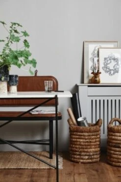 Nordal Abaca Manden Naturel - Set Van 2 Stuks -Decoratieve Artikelen Winkel nordal abaca manden naturel set van 2 stuks 2