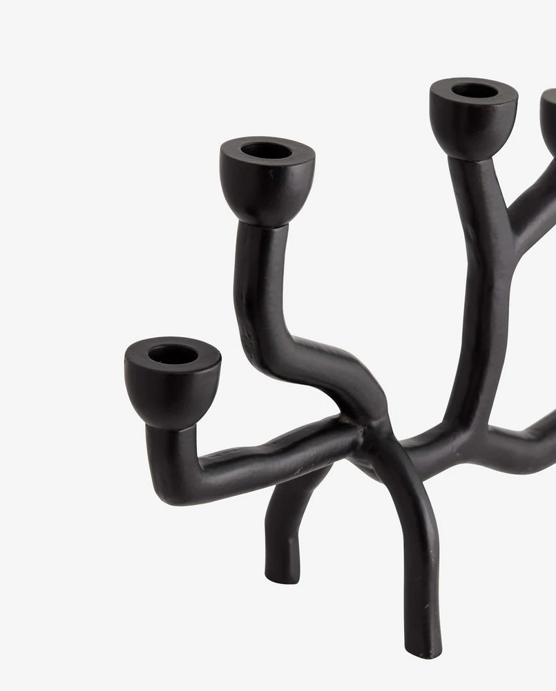 Nordal Barra Kandelaar Zwart - 3155 2 Nordal Barra Kandelaar Zwart - 3155 - Afbeelding 2