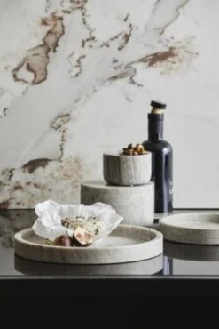 Nordal Grina Pot Large - Bruin Marmer -Decoratieve Artikelen Winkel nordal grina pot large bruin marmer 4