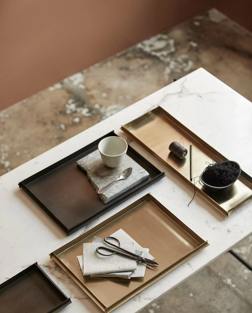 Nordal Kodiak Dienblad Goud - 69920 2 Nordal Kodiak Dienblad Goud - 69920 - Afbeelding 2