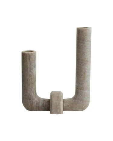 Nordal Vaca Kandelaar Bruin - 3722 2 Nordal Vaca Kandelaar Bruin - 3722 - Afbeelding 2