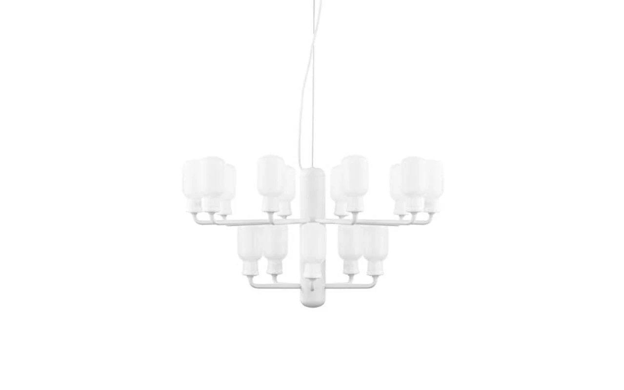 Normann Copenhagen AMP Chandelier Small Hanglamp Wit 1 Normann Copenhagen AMP Chandelier Small Hanglamp Wit