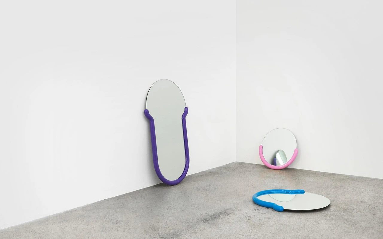 Normann Copenhagen Bogin Spiegel M Blauw - 372032 2 Normann Copenhagen Bogin Spiegel M Blauw - 372032 - Afbeelding 2