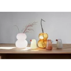 OYOY Lasi Vaas Amber - L300215 -Decoratieve Artikelen Winkel oyoy lasi vaas amber l300215 4