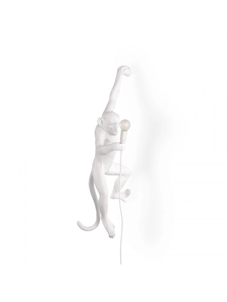 Seletti Monkey Lamp Hanging Left - Wit